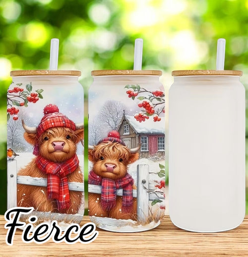 Customise 16oz Frosted Glass Tumbler